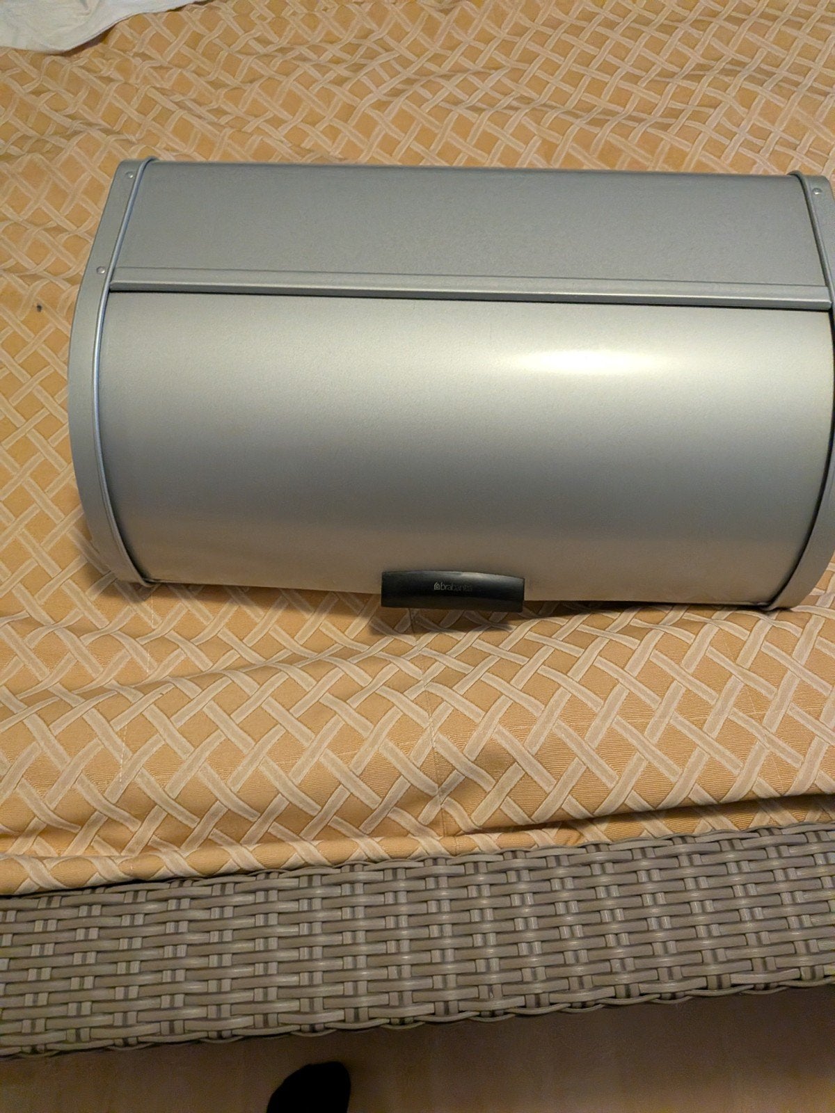 Brabantia Broodtrommel - Zilverkleurig, Gebruikt, Zilver, Ophalen of Verzenden, Metaal