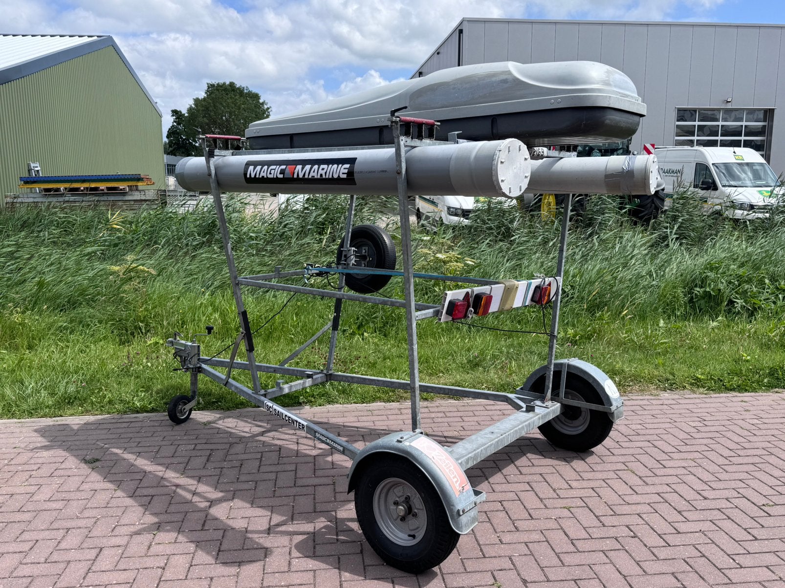 Combi trailer voor 3 boten - splash / laser - triple trailer, Ophalen, Gebruikt, Minder dan 15 m², Overige typen