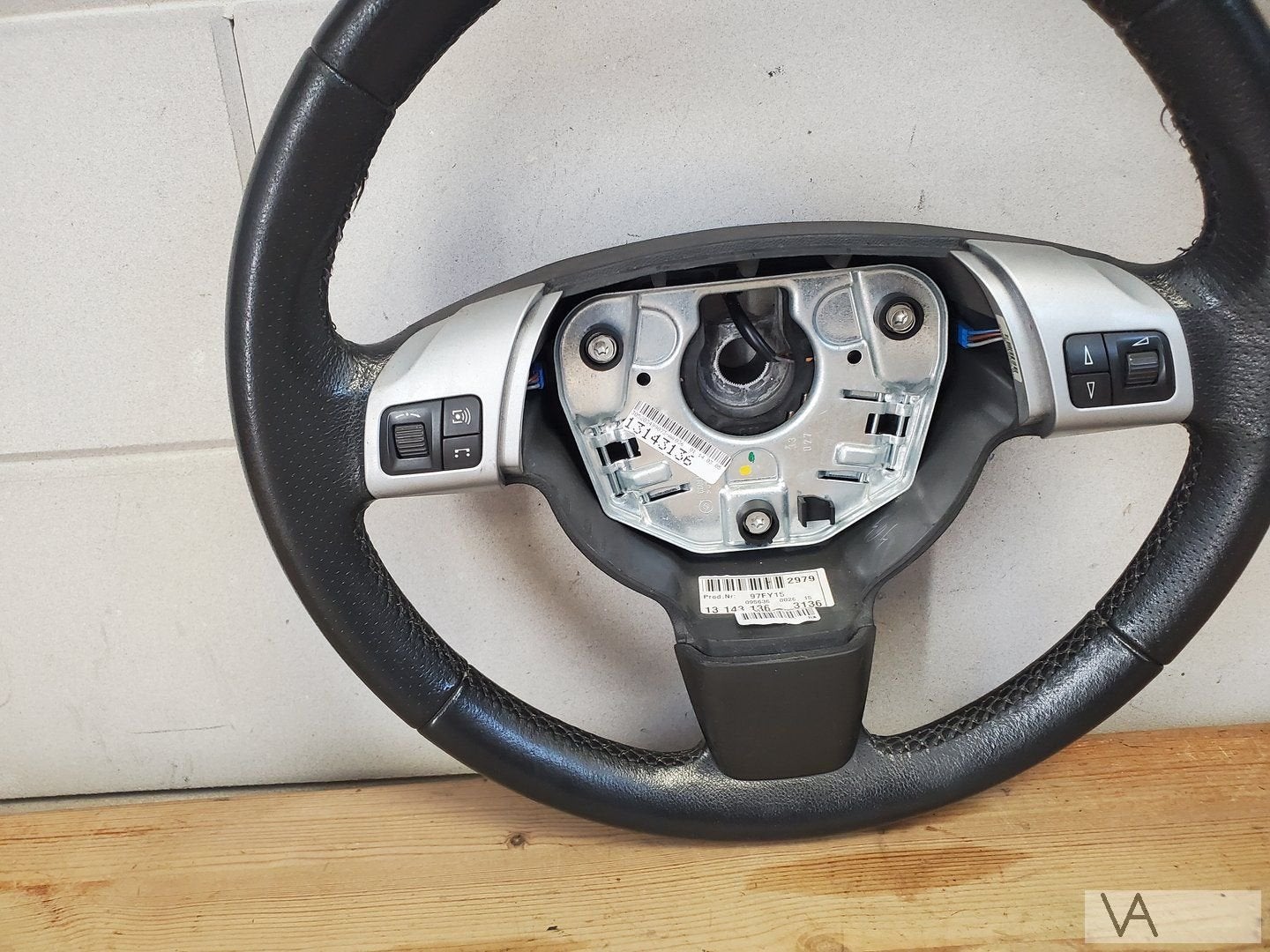 Opel Vectra C 2004 - 2009 stuur 3 spaak geperforeerd leer, Gebruikt, -, -, Opel