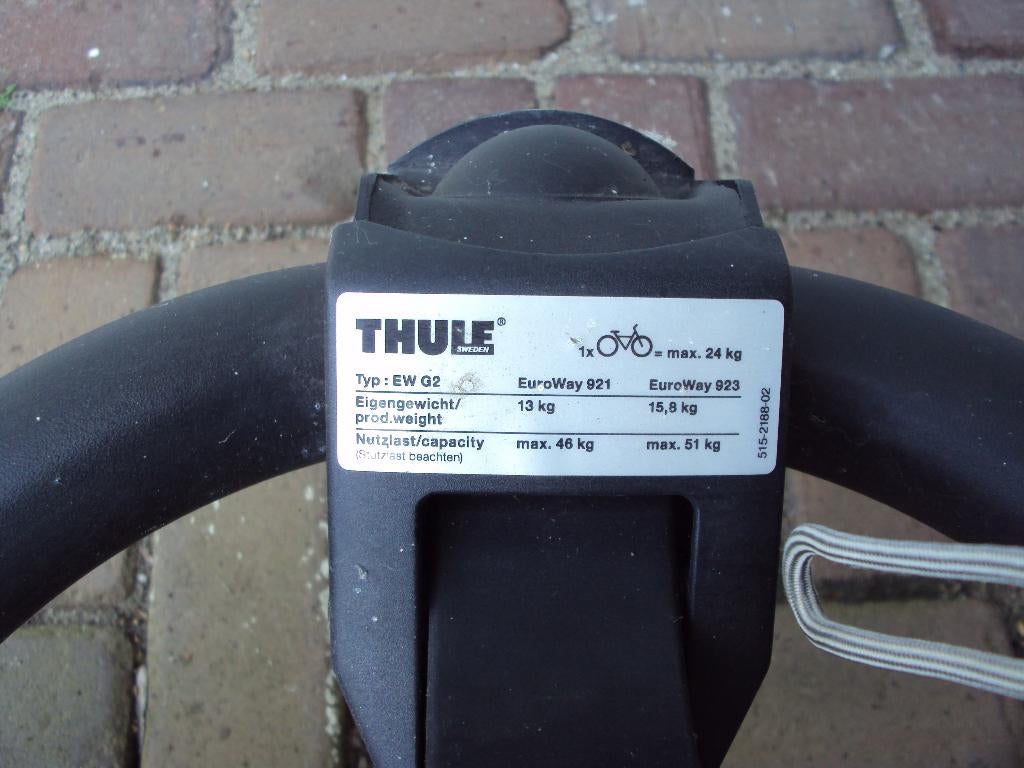Thule fietsendrager, Auto diversen, Fietsendragers, Gebruikt, Brede banden, Ophalen of Verzenden, 2 fietsen