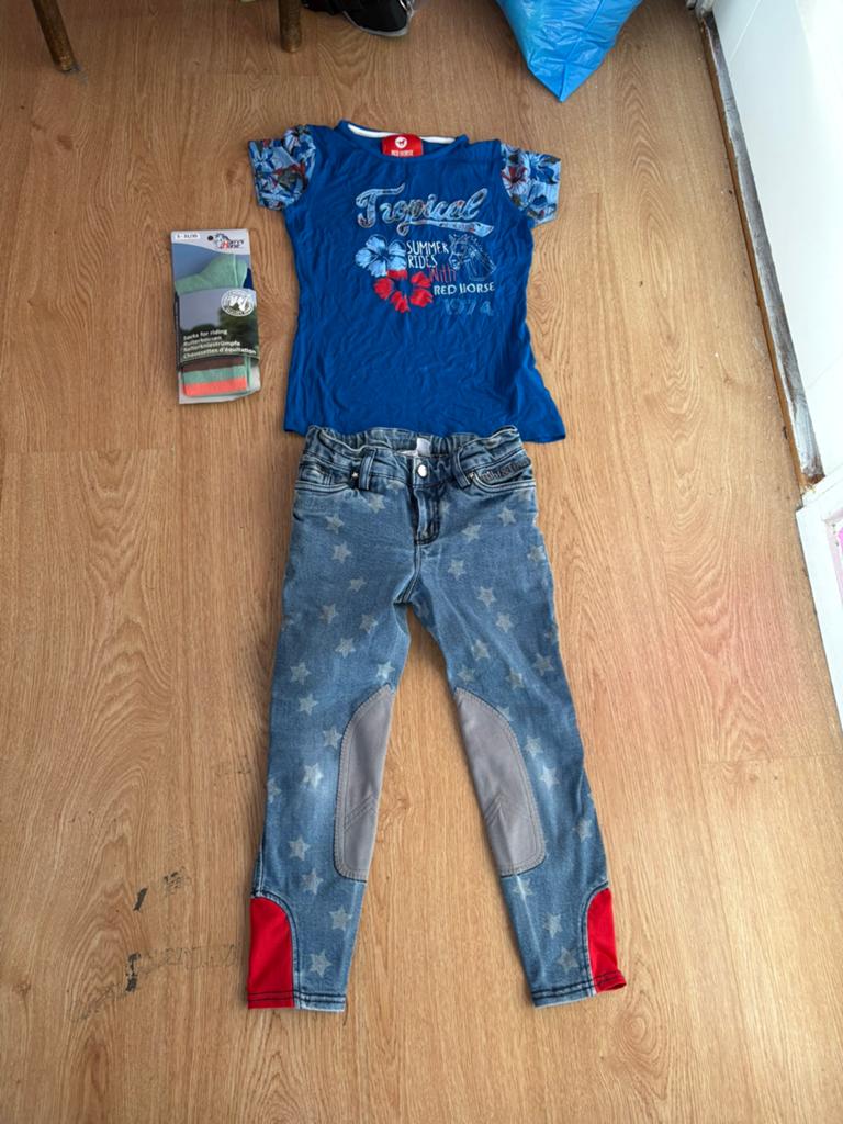 Paardrijden set kleding 128 Epplejeck horse, Dieren en Toebehoren, Paardrijkleding, Ophalen of Verzenden, Zo goed als nieuw, Dressuur