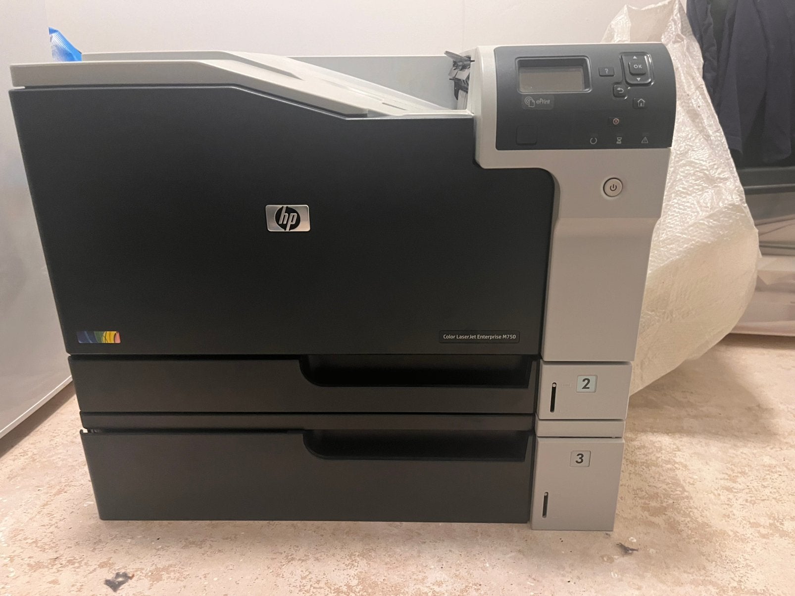HP Color LaserJet Enterprise M750 A3 + extra lade, Ophalen, Zo goed als nieuw