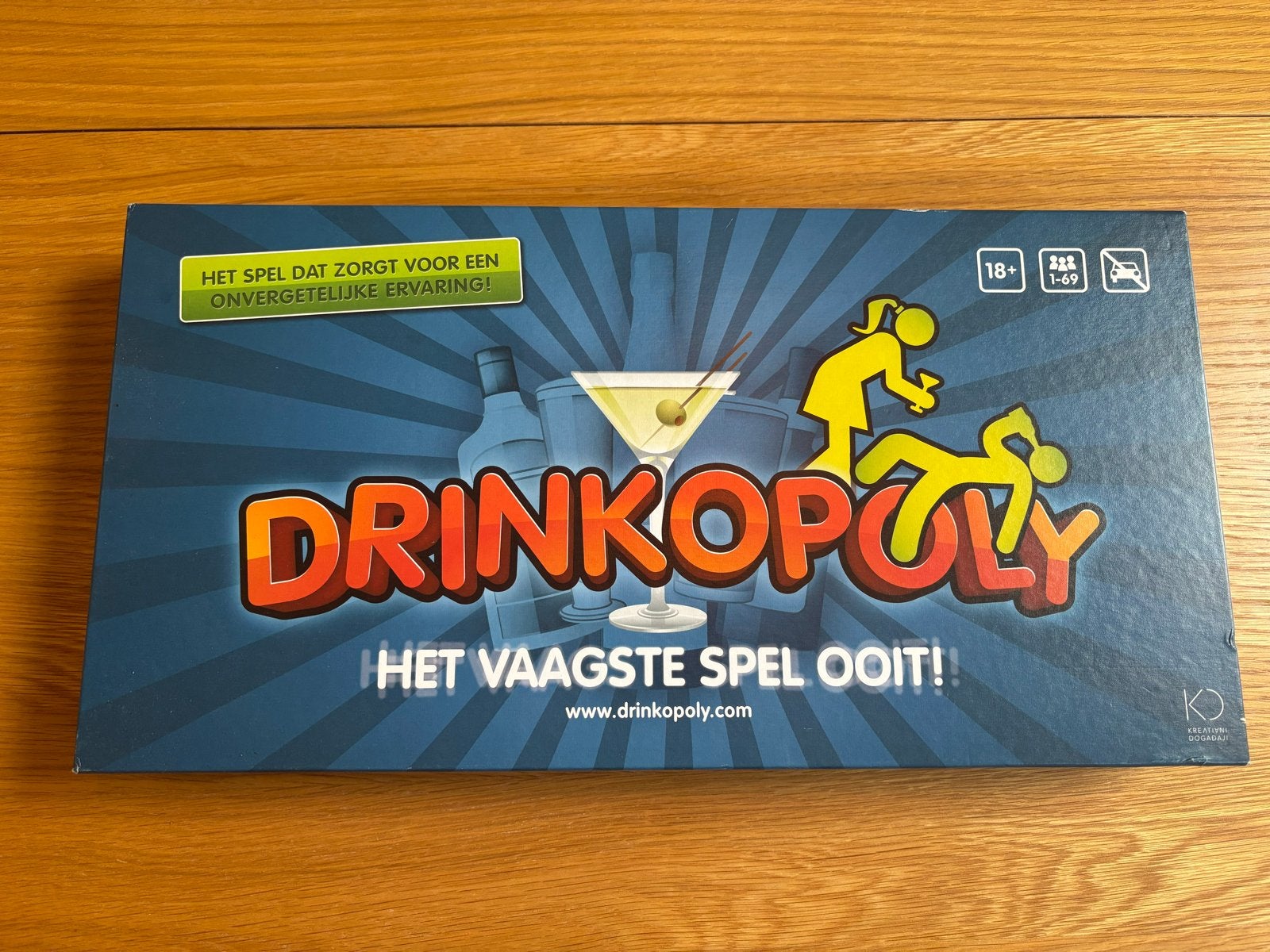 Drinkopoly Bordspel - Het Vaagste Spel Ooit! (18+), Drie of vier spelers, Ophalen of Verzenden, Zo goed als nieuw