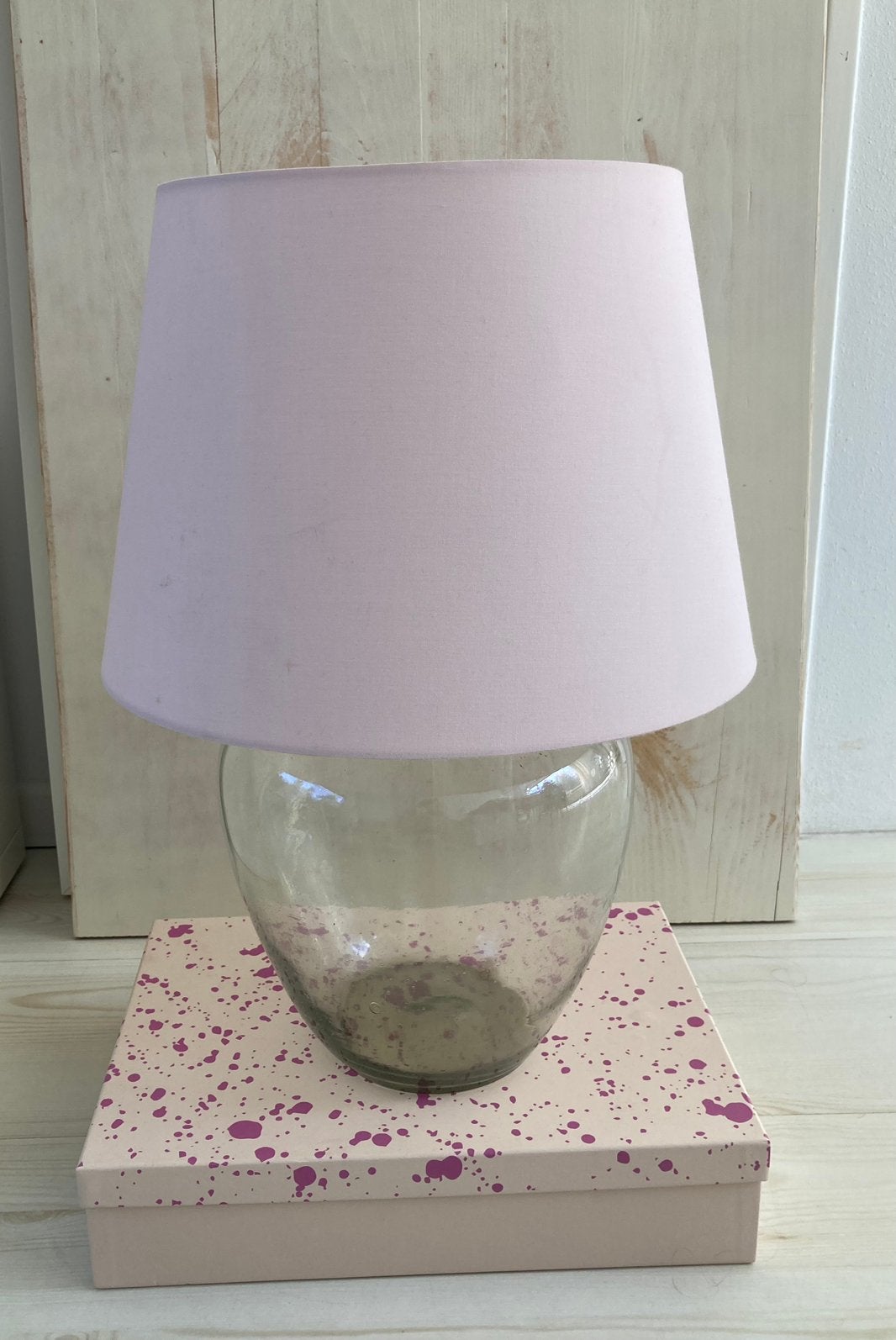 Lichtroze pastel kleurige lampenkap * Klassieke decoratie, Huis en Inrichting, Gebruikt, Overige typen, Ophalen of Verzenden, Roze