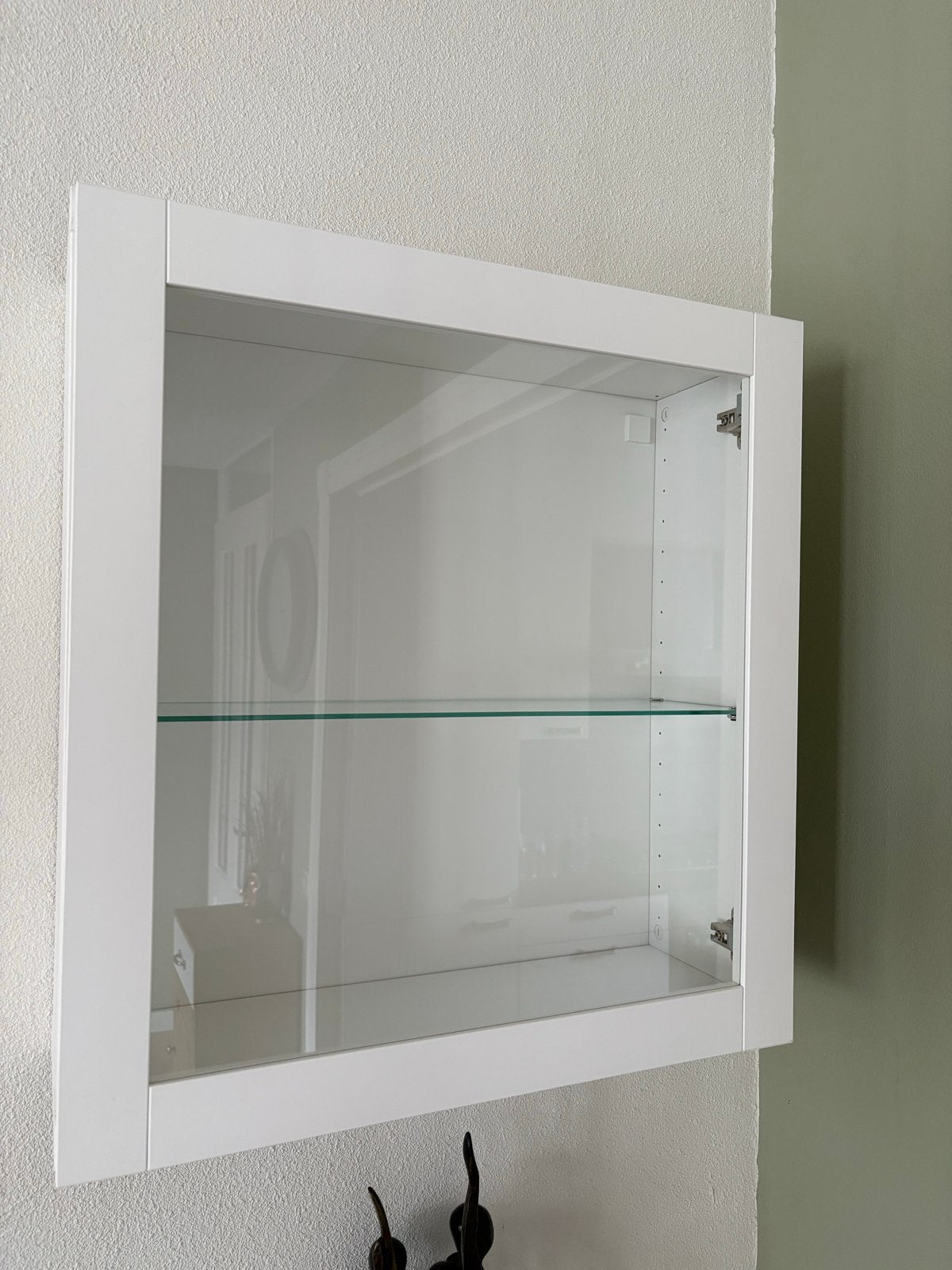 Ikea Besta open kast met vitrinedeur 60/22/64 cm, Huis en Inrichting, Ophalen, 50 tot 100 cm, Zo goed als nieuw, Minder dan 25 cm
