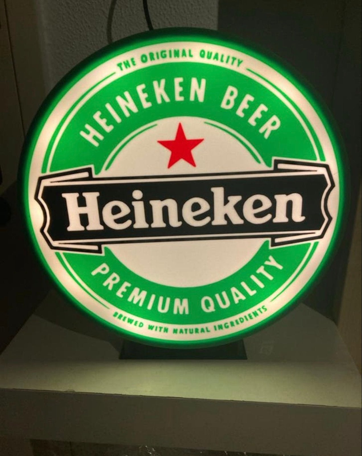 Heineken LED Lichtreclame - Premium Kwaliteit, Huis en Inrichting, Lampen | Overige, Overige merken, Kunststof, Verzenden, Meerkleurig