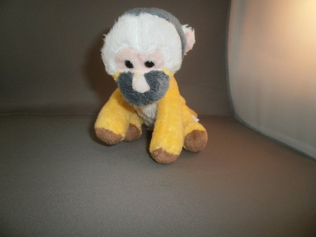 Apenheul aapje geel grijs wit bruin harde bruin zwarte ogen, Overige merken, Overige karakters, Nieuw, Ophalen of Verzenden