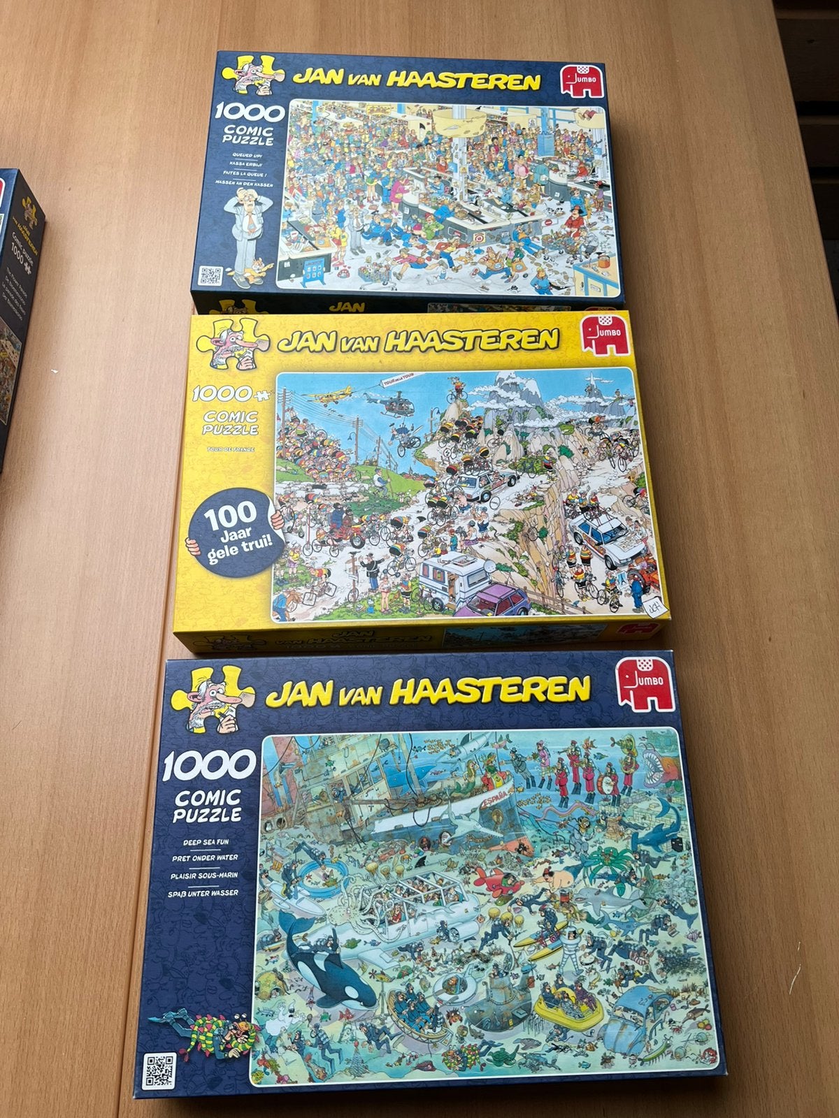 Jan van Haasteren puzzels, Ophalen, 500 t/m 1500 stukjes, Zo goed als nieuw