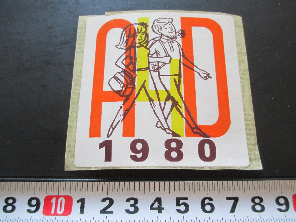 sticker A4D 1980 Avondvierdaagse Wandelsport, Verzamelen, Ophalen, Zo goed als nieuw