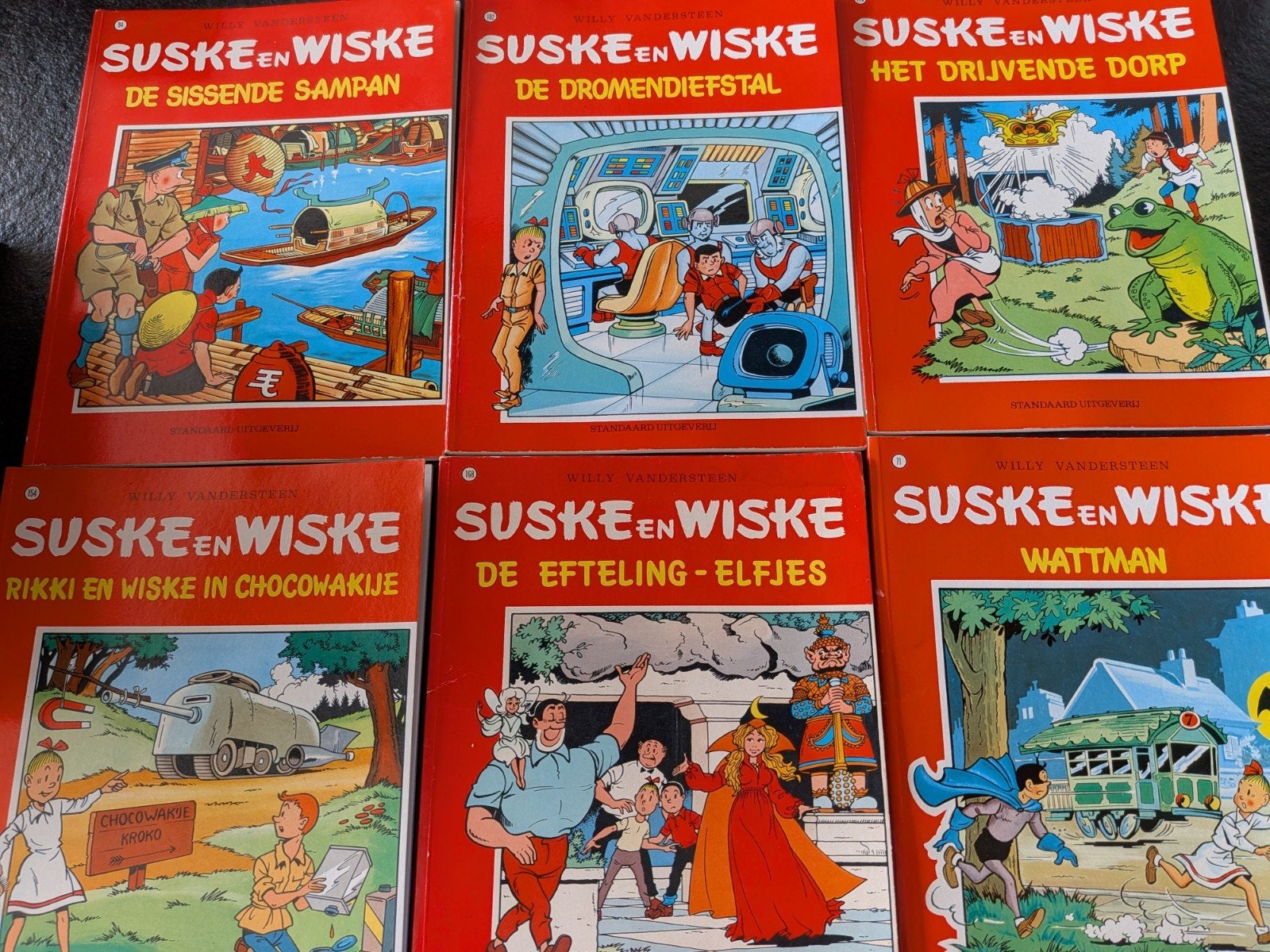 Suske en Wiske stripboeken - 6 stuks, Ophalen of Verzenden