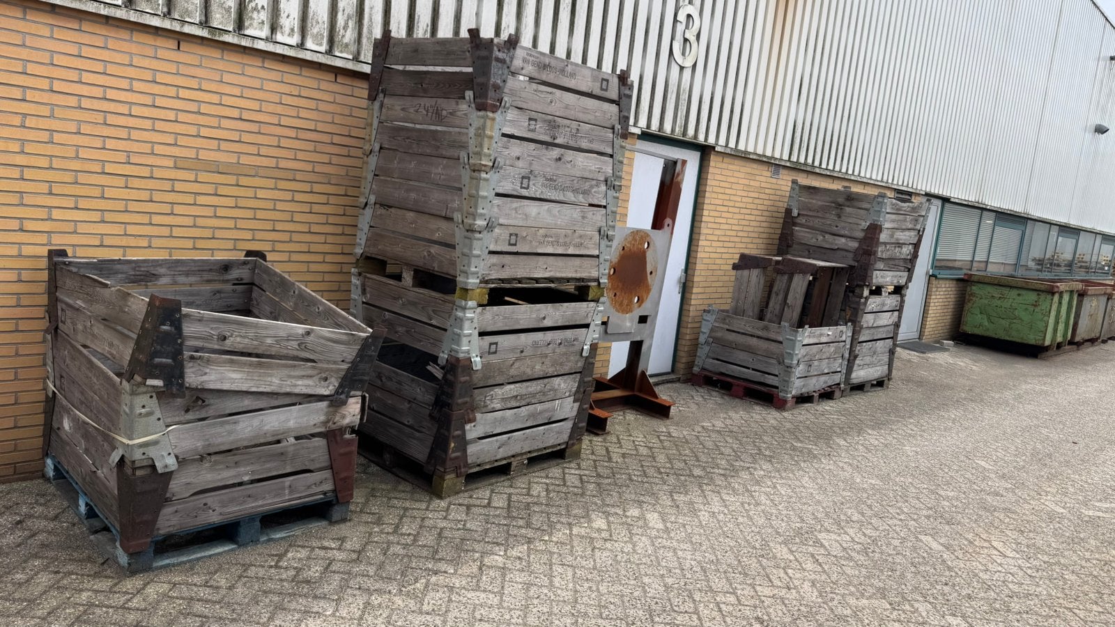 6 pallets met 20 opzetranden 100x120cm Van Gent en Loos, Ophalen, Gebruikt, 100 cm of meer, 60 cm of meer