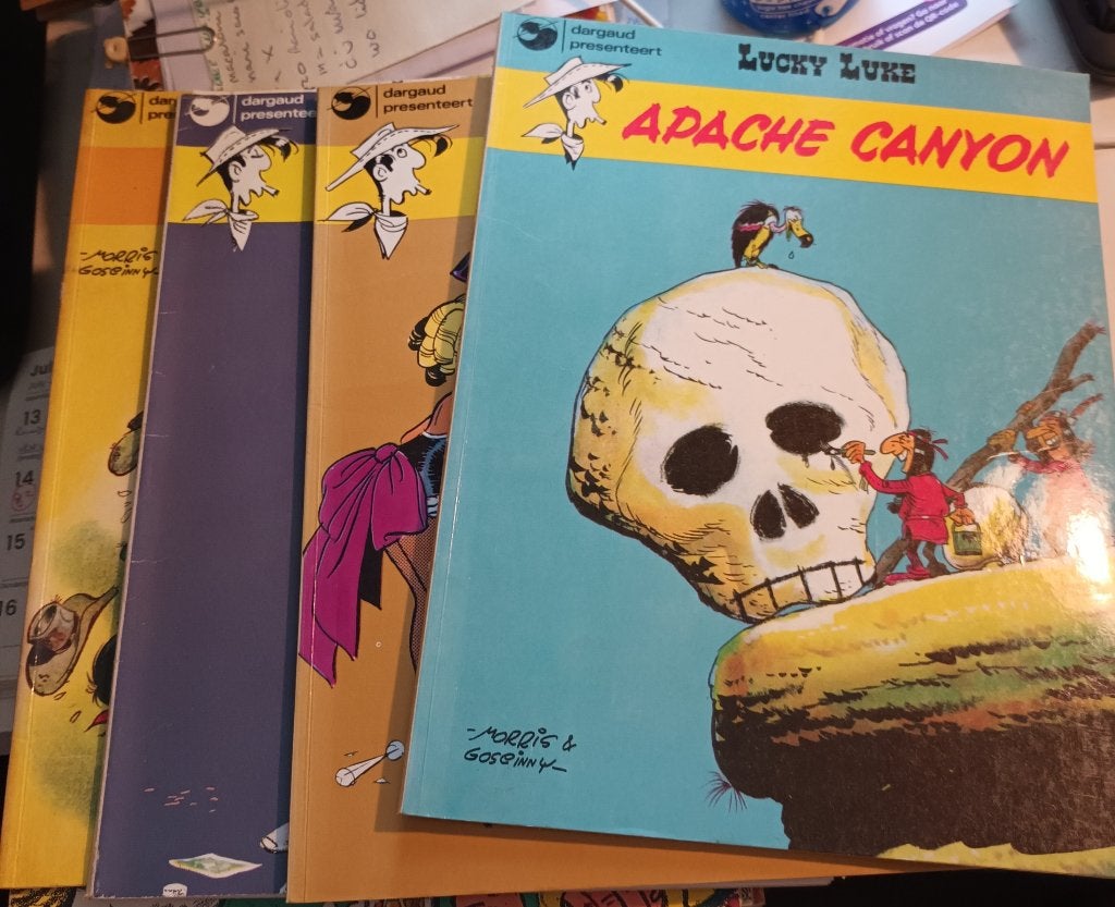 Lucky Luke, Boeken, Morris & Goscinny, Meerdere stripboeken, Ophalen, Gelezen