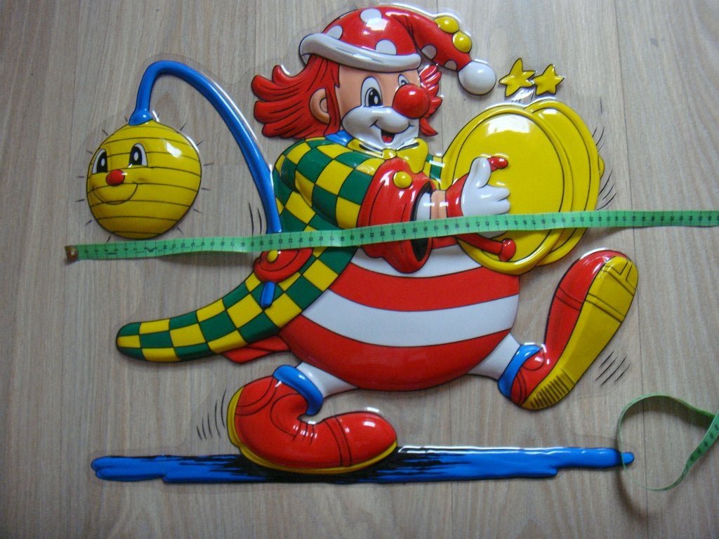 Carnavals muur decoratie ca. 85 x 82 cm. ZGAN, Ophalen, Zo goed als nieuw, Versiering, Carnaval