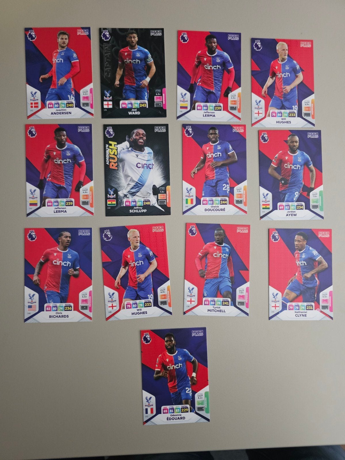 Panini Premier League Adrenalyn XL 2024 Crystal Palace, Ophalen, Zo goed als nieuw, Buitenlandse clubs, Spelerskaart