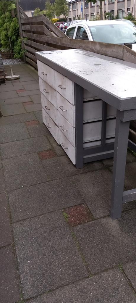 GRATIS Werkbank, Doe-het-zelf en Verbouw, Werkbanken, Ophalen, Gebruikt, 170 cm of meer