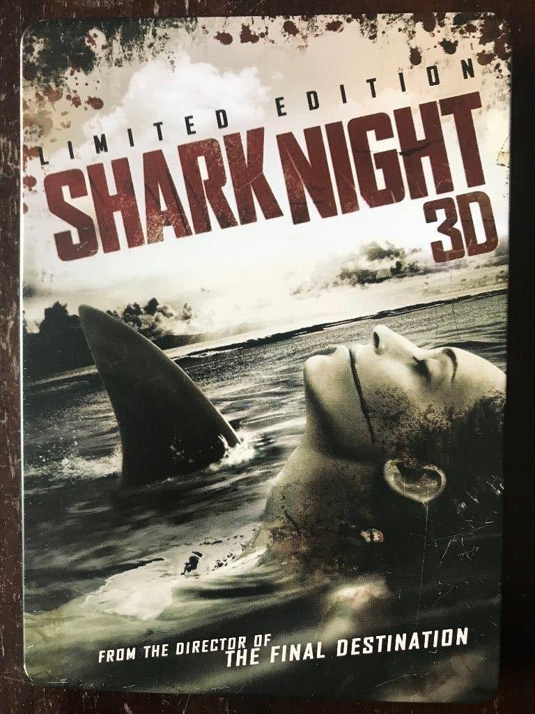 Shark Night 3D DVD inclusief 3D Brillen in Blikken Case, Vanaf 16 jaar, Ophalen of Verzenden, Zo goed als nieuw, Overige genres