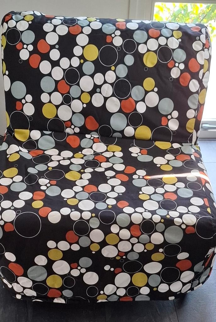 Logeerbed, Ophalen, 90 cm, Eenpersoons, Wit