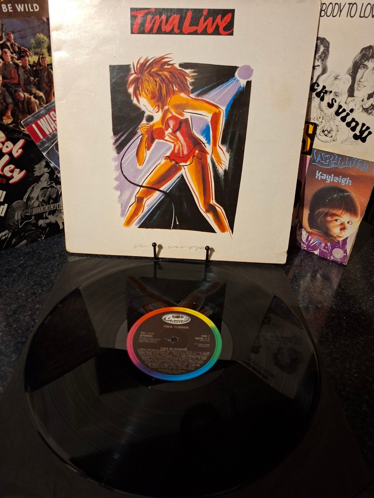 Tina Turner - Live in Europe Dubbel-LP (1988), Gebruikt, Beschermende buitenhoes, Pop, Overige formaten