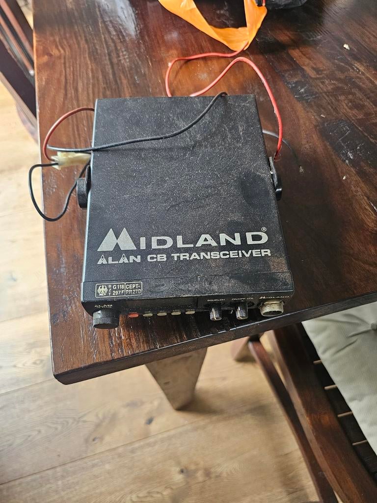 Oude Midland 27MC CB Transceiver, Telecommunicatie, Zenders en Ontvangers, Ophalen of Verzenden, Gebruikt, Zender en Ontvanger
