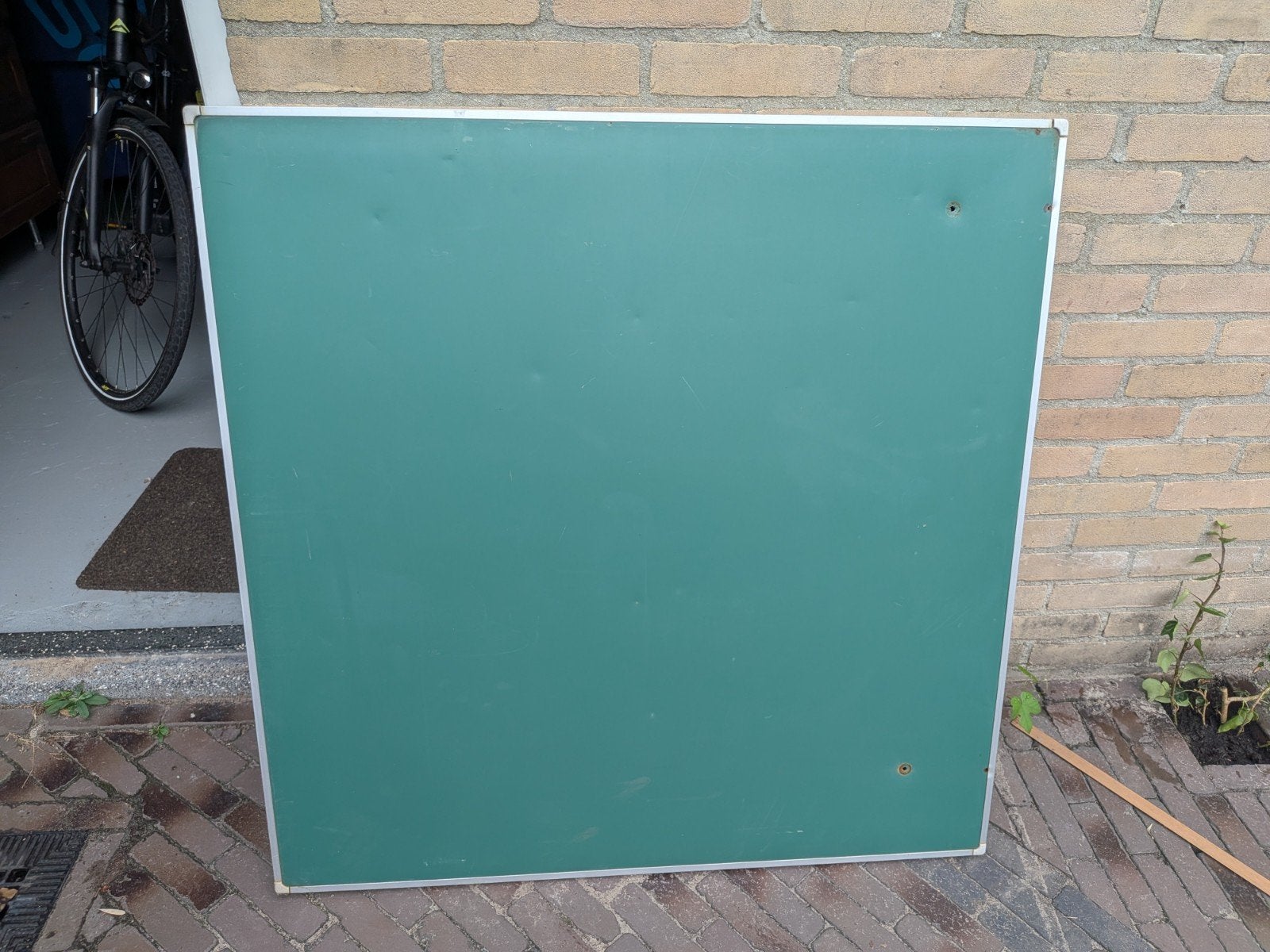 magnetisch schoolbord krijtbord 100cm x 100cm, Ophalen, Gebruikt, Krijtbord