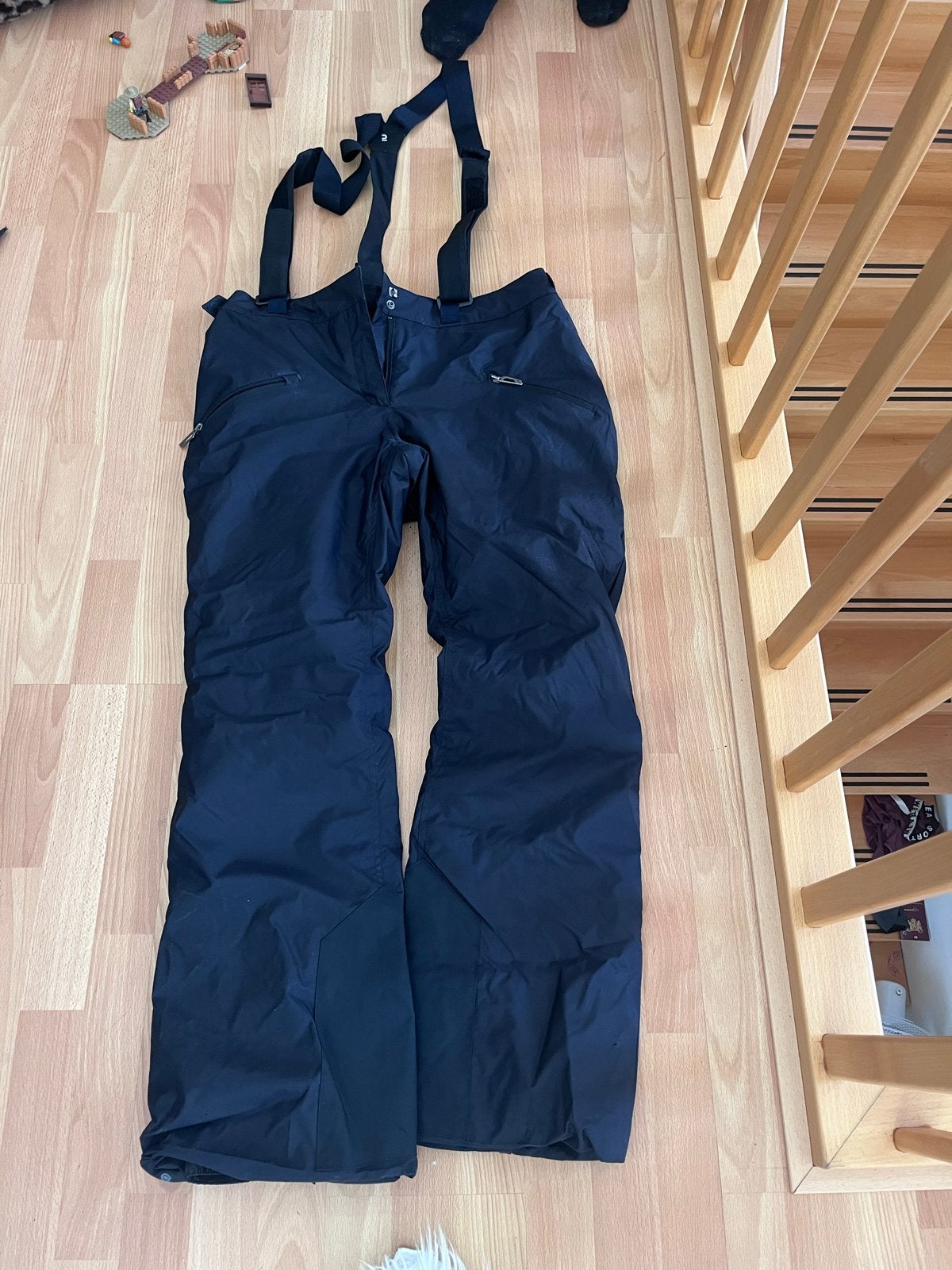 Decathlon skibroek met bretels - Maat XL, Ophalen of Verzenden, Zo goed als nieuw, Maat 56/58 (XL), Broek