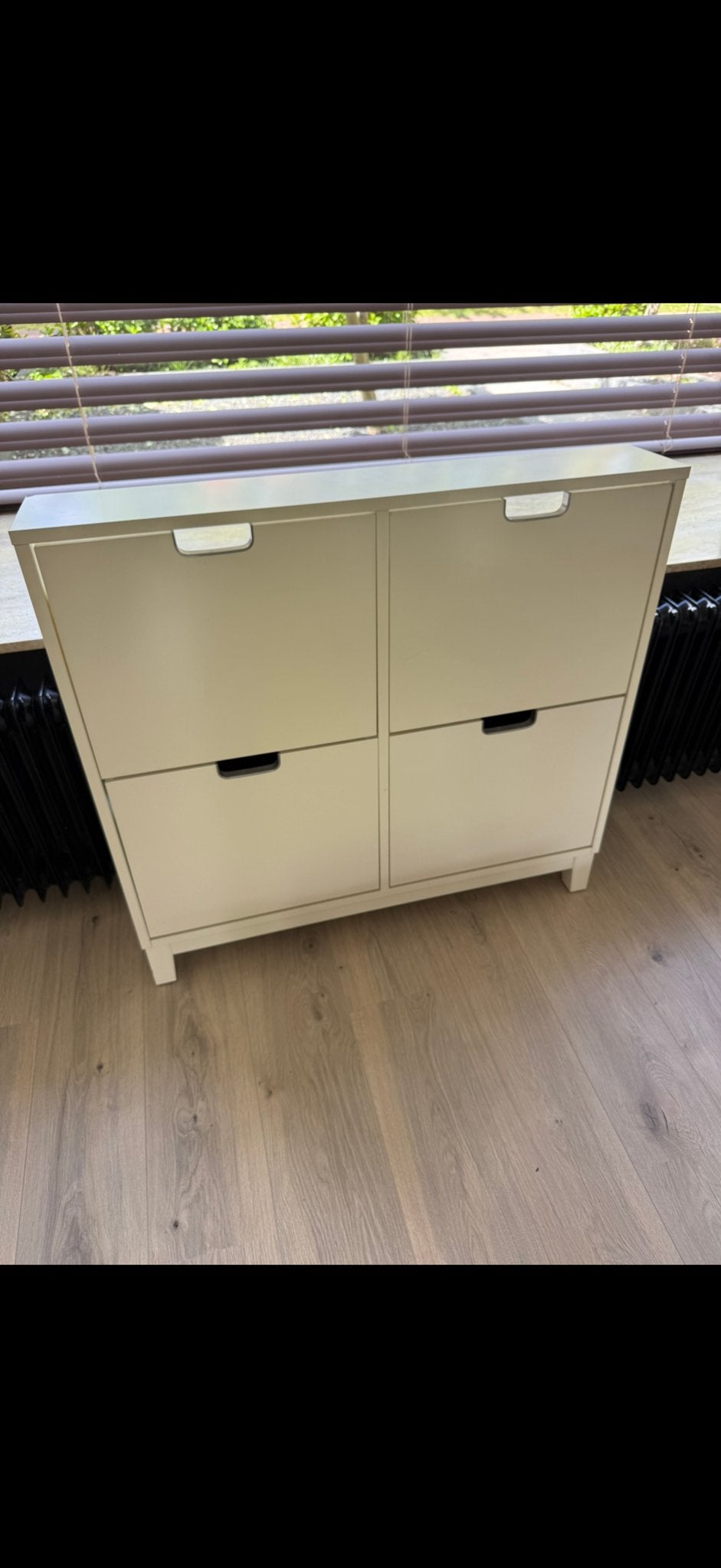 IKEA STÄLL Schoenenkast 4 vakken wit 96x17x90 cm, Ophalen, Zo goed als nieuw