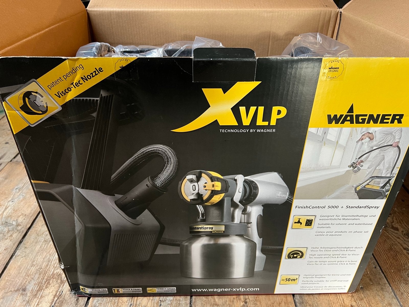 Wagner XVLP Verfspuit FinishControl 5000, Ophalen, Nieuw, Verfspuit of Verfpomp