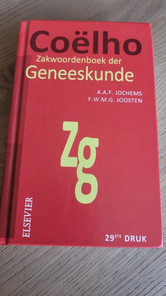 Coëlho Zakwoordenboek der Geneeskunde 29e druk, Boeken, Studieboeken en Cursussen, Zo goed als nieuw, A.A.F. Jochems, F.W.M.G. Joosten