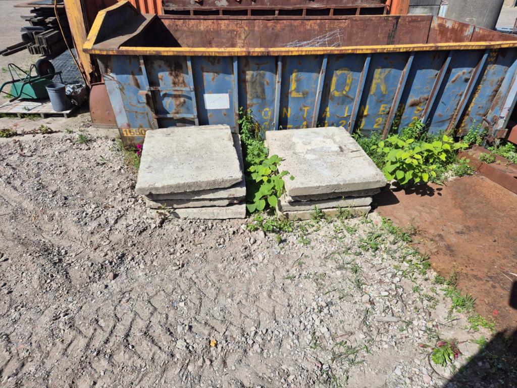 Betonplaat gebruikt 8 stuks 125x100x10, Tuin en Terras, Tegels en Klinkers, Ophalen of Verzenden, Beton, Overige typen