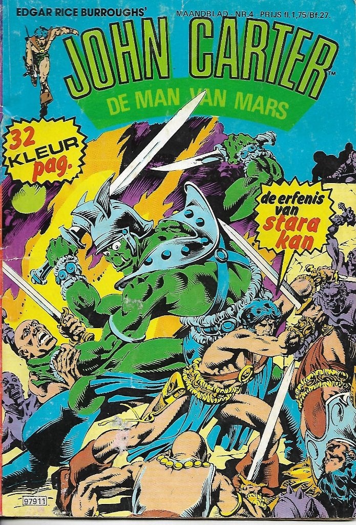 John Carter Man van Mars - Nr. 4: De erfenis van Stara Kan, Boeken, Strips | Comics, Eén comic, Ophalen of Verzenden, Gelezen