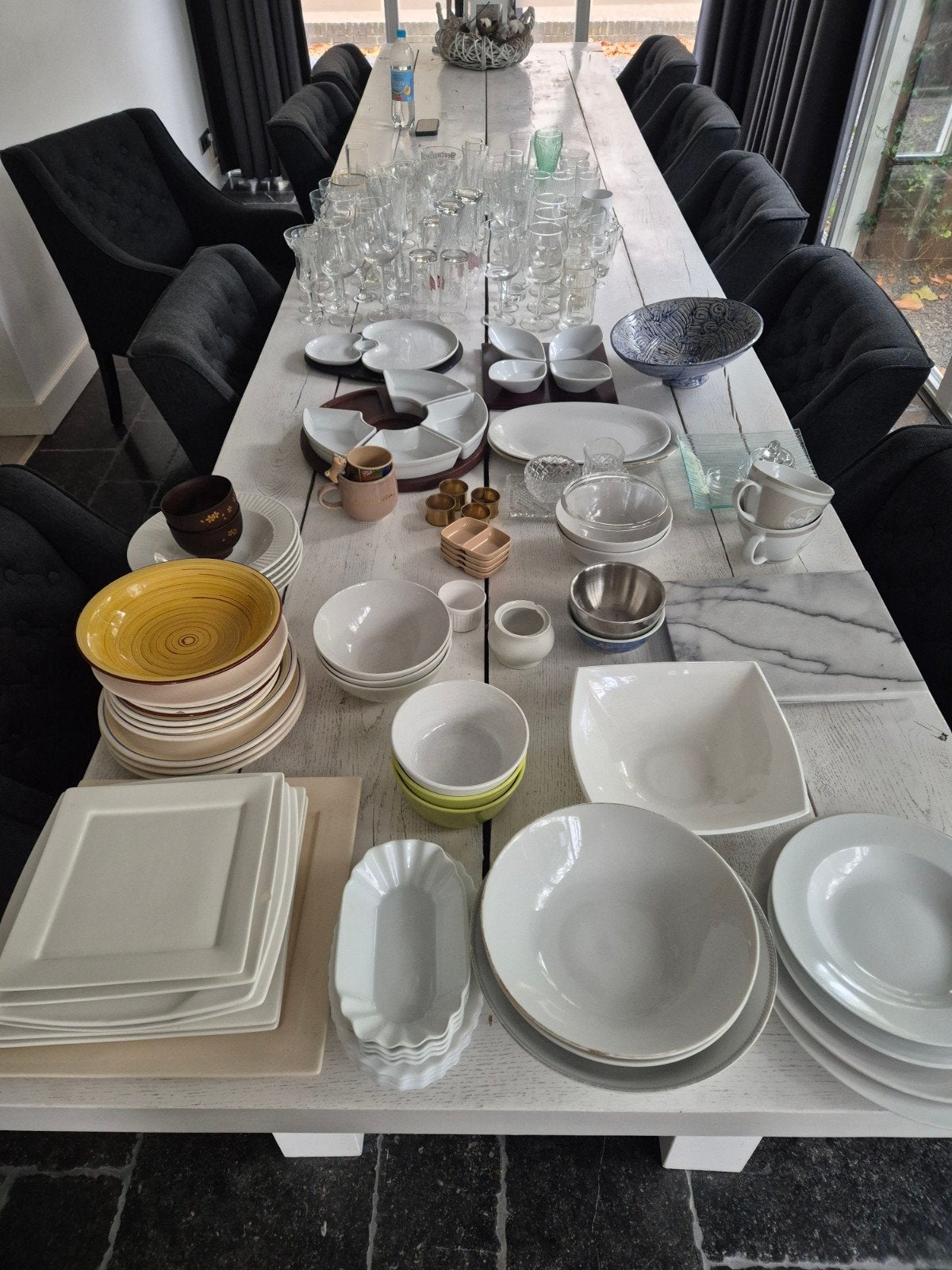 Gratis servies, glaswerk, borden en schalen, Huis en Inrichting, Ophalen, Gebruikt, Glas, Bord(en)