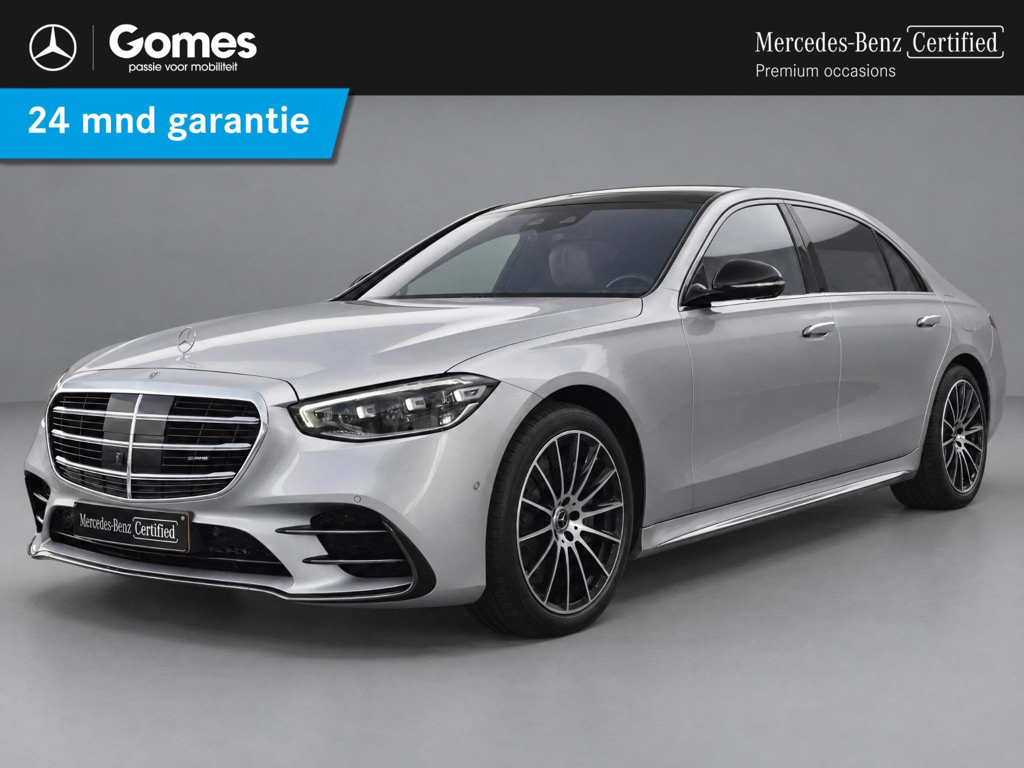 Mercedes-Benz S-klasse 580 e 4MATIC Lang AMG Line, Auto's, Automaat, Stof, Gebruikt, Euro 6