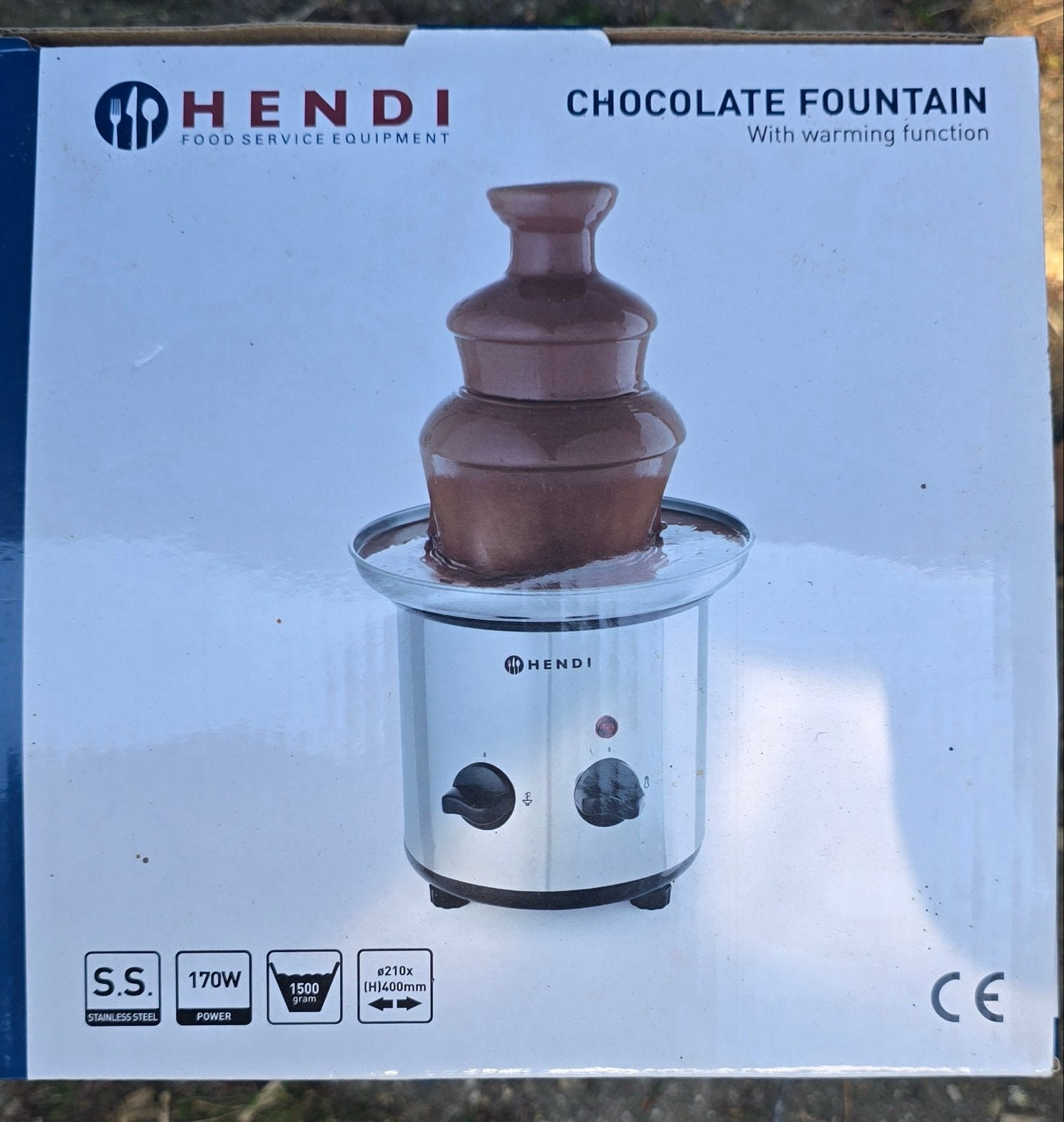 Hendi Chocoladefontein met verwarmingsfunctie, Ophalen, Nieuw