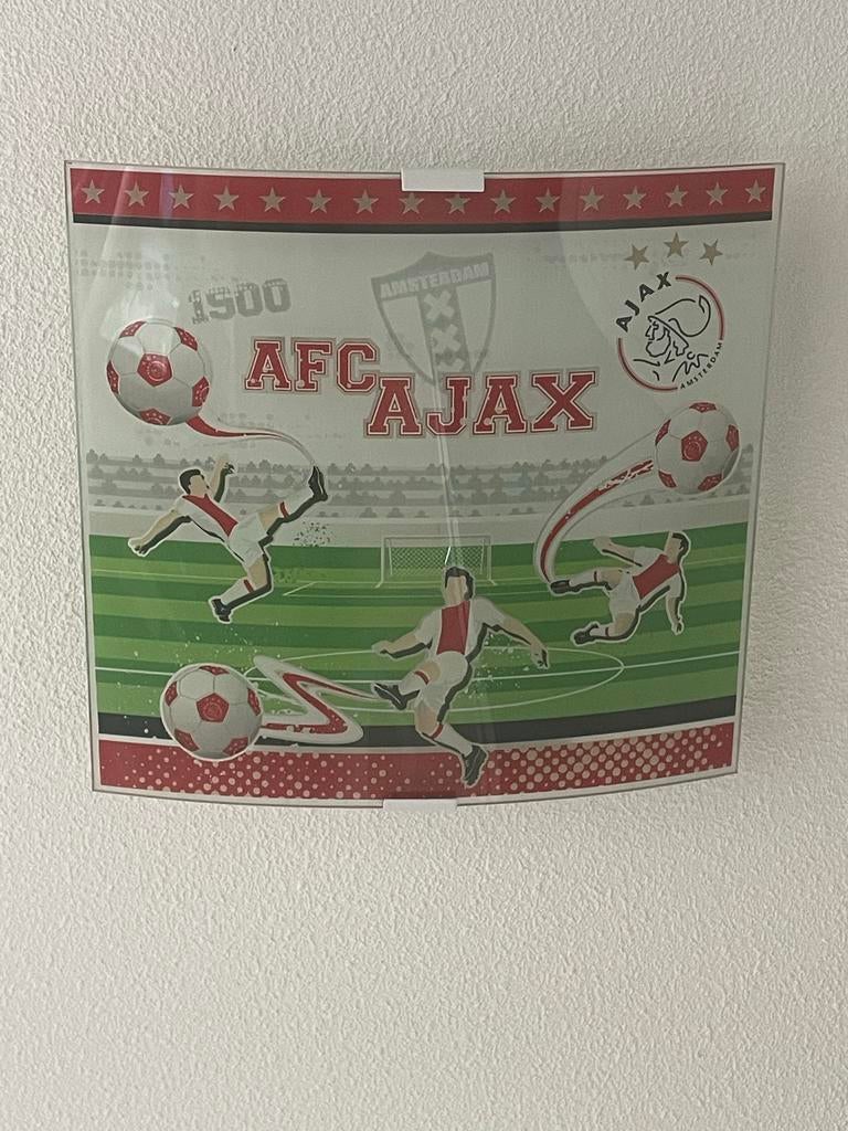 Plafondlamp Ajax, Huis en Inrichting, Lampen | Plafondlampen, Ophalen, Zo goed als nieuw, Glas