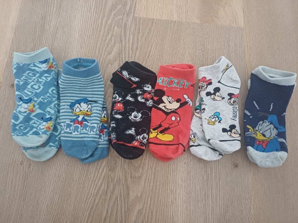6 paar enkelsokken, maat 35-38, disney, netjes, 6=€1,50!, Ophalen of Verzenden, Gebruikt, Jongen of Meisje, Sokken
