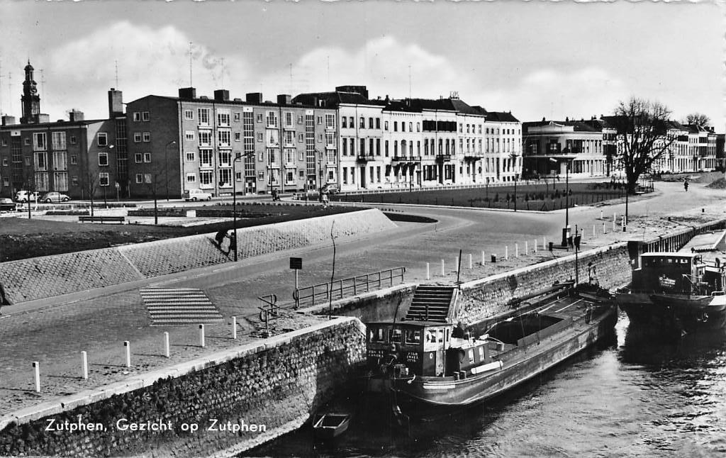 JN722 Zutphen Gezicht op 1961, Verzenden, 1960 tot 1980, Gelopen, Gelderland