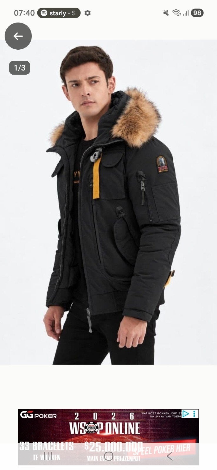 parajumper gobi winterjassen S/TM/XXL, Ophalen of Verzenden, Nieuw, Overige maten