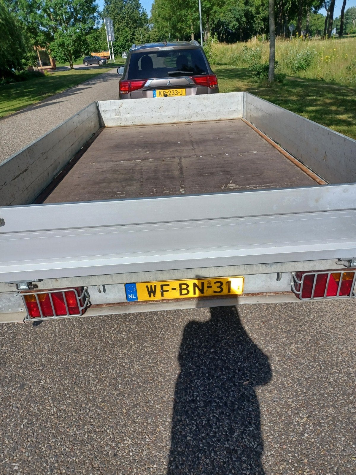 Hapert plateauwagen 335 x 175 2700 kg, Ophalen of Verzenden, Gebruikt