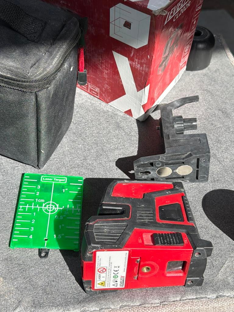 LevelFix CL202R kruislijnlaser, Doe-het-zelf en Verbouw, Ophalen of Verzenden, Gebruikt, Overige meters