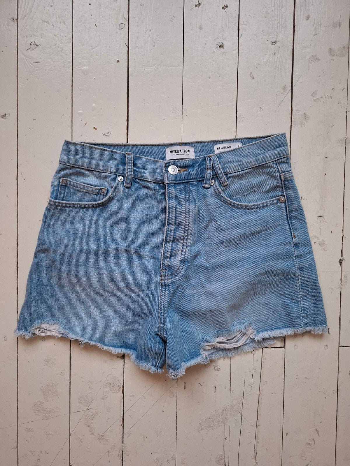 America Today denim korte broek maat S, Kleding | Dames, Kort, Maat 36 (S), America Today, Gedragen