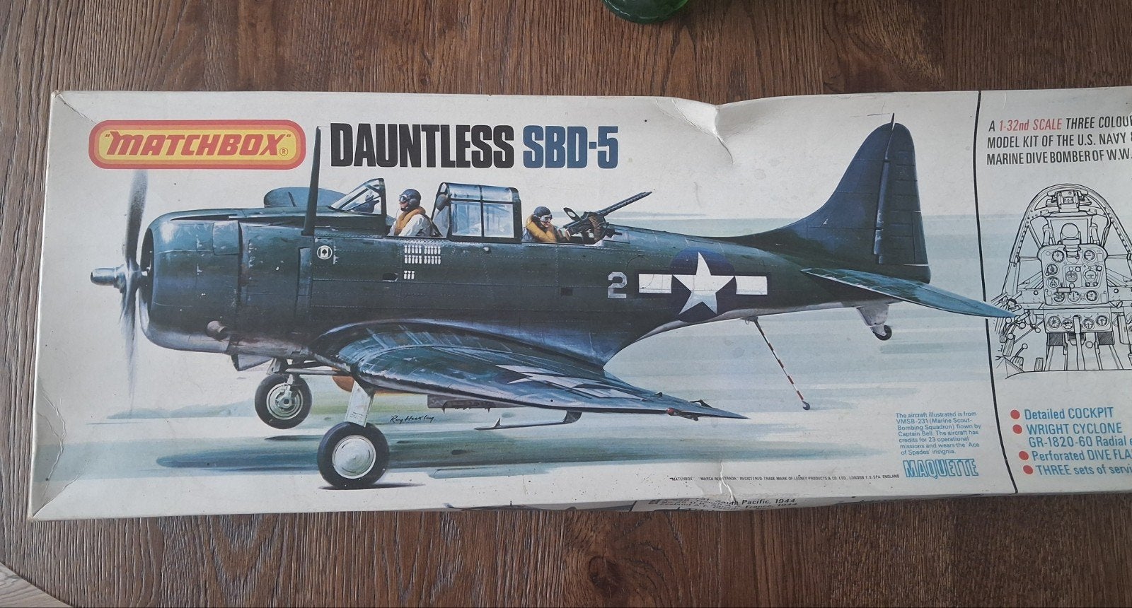 Matchbox Dauntless SBD-5 Modelvliegtuig 1:32, Ophalen of Verzenden, Zo goed als nieuw