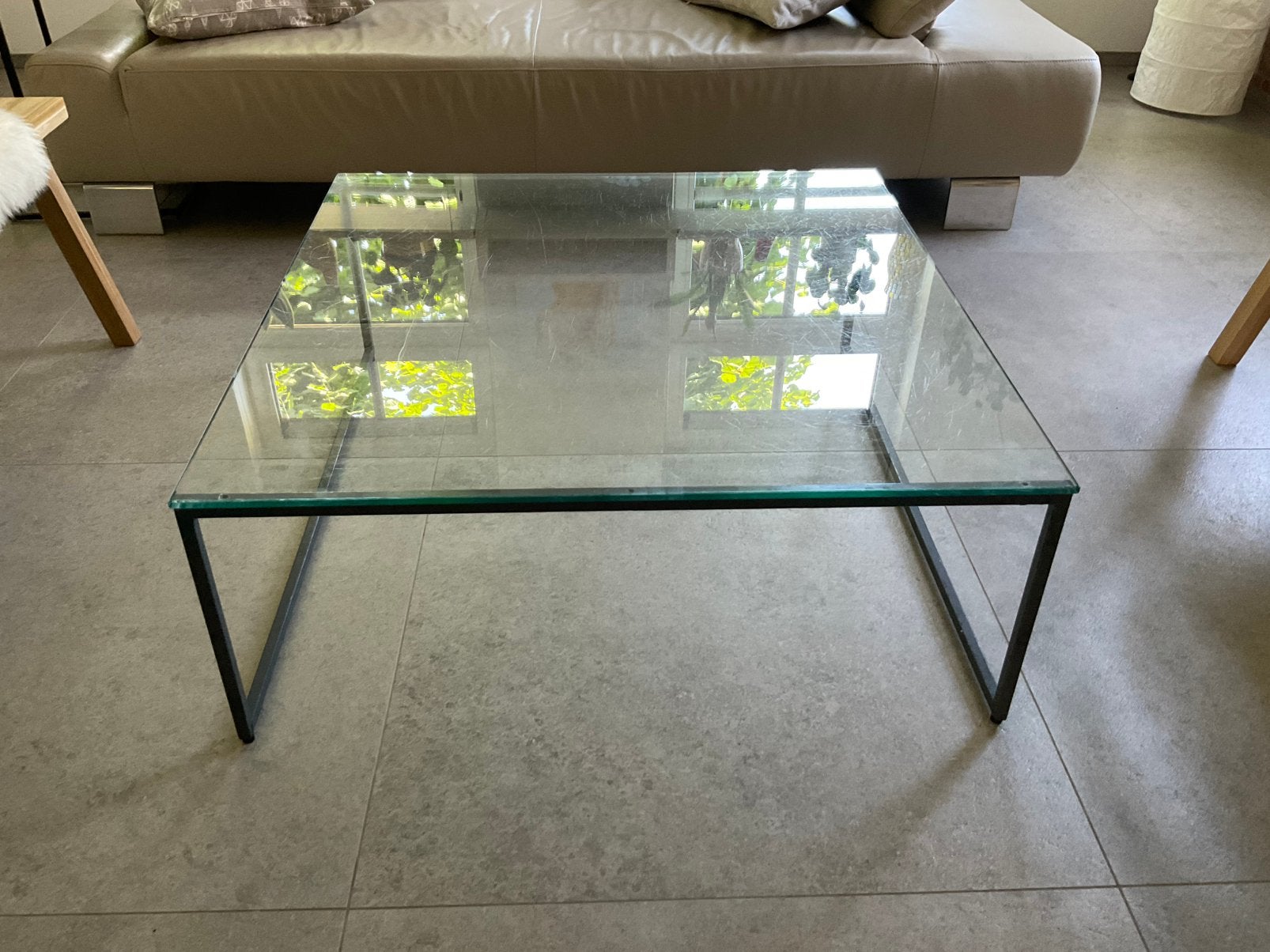 glasplaat met/zonder onderstel, Ophalen, Gebruikt, 50 tot 100 cm, 50 tot 100 cm