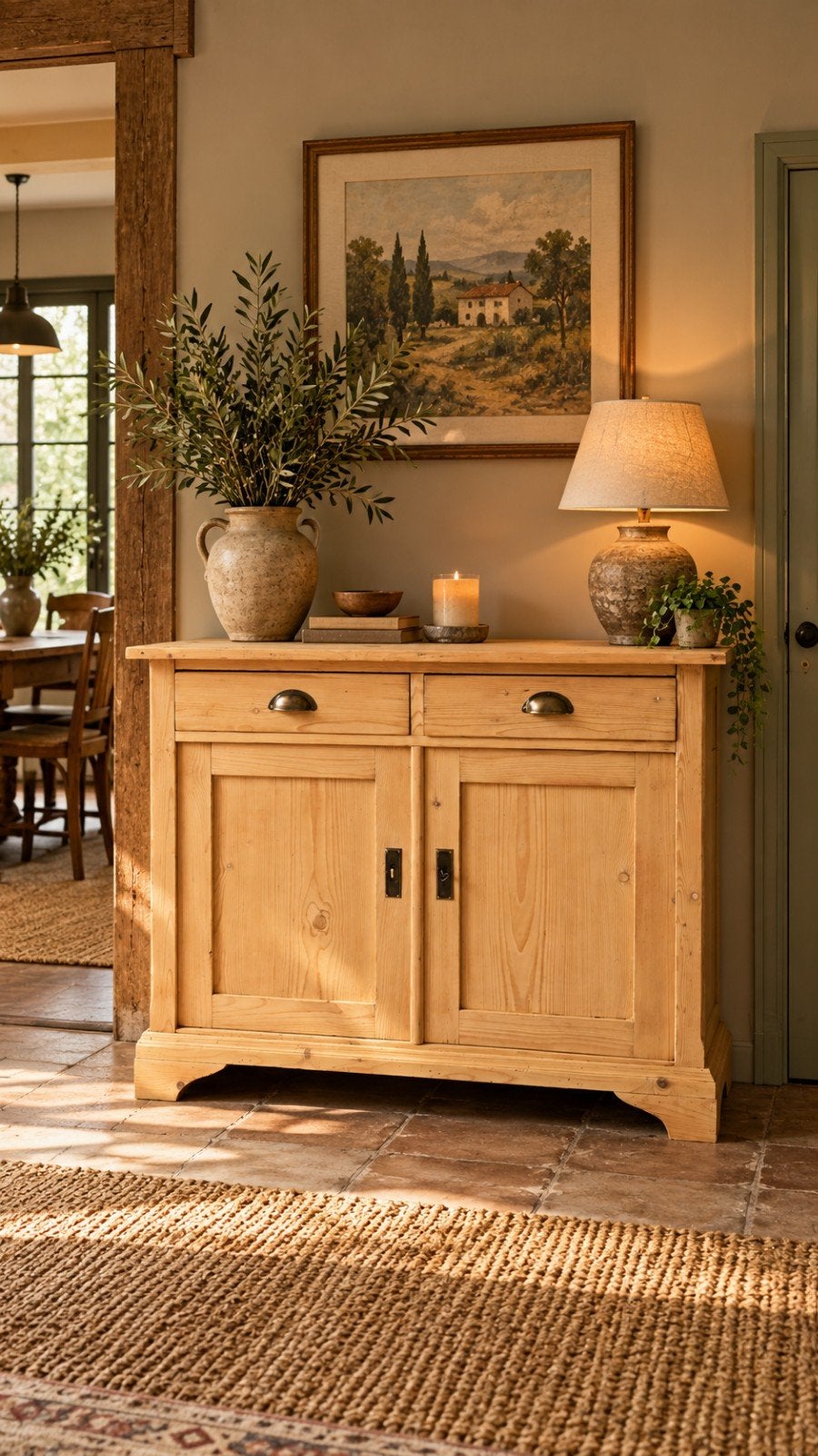 Mooie Grenen Houten Commode Antiek Gerestaureerd
