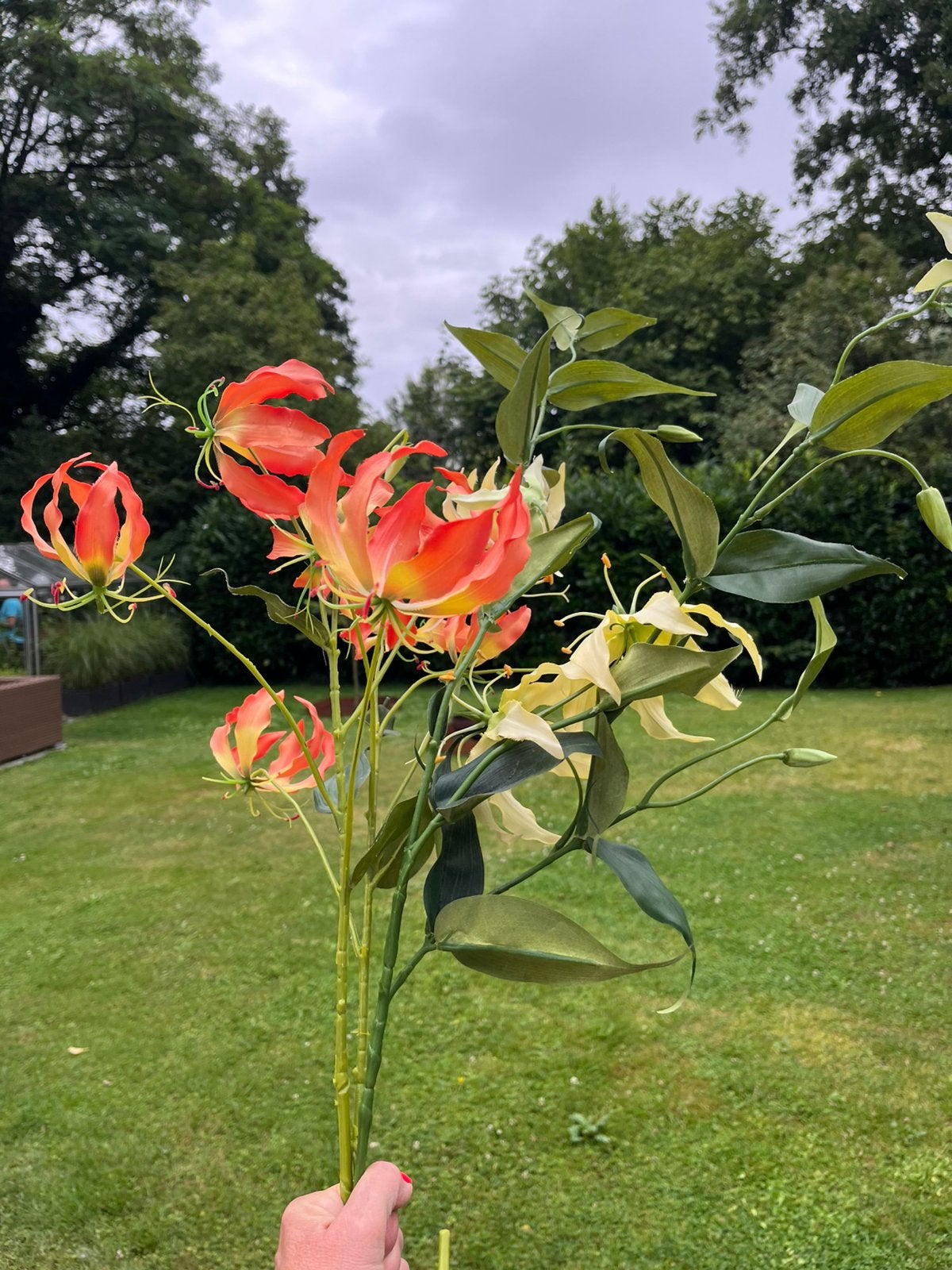 Zijde takken 14 soorten decoratie, Zijde, Ophalen, Meerkleurig