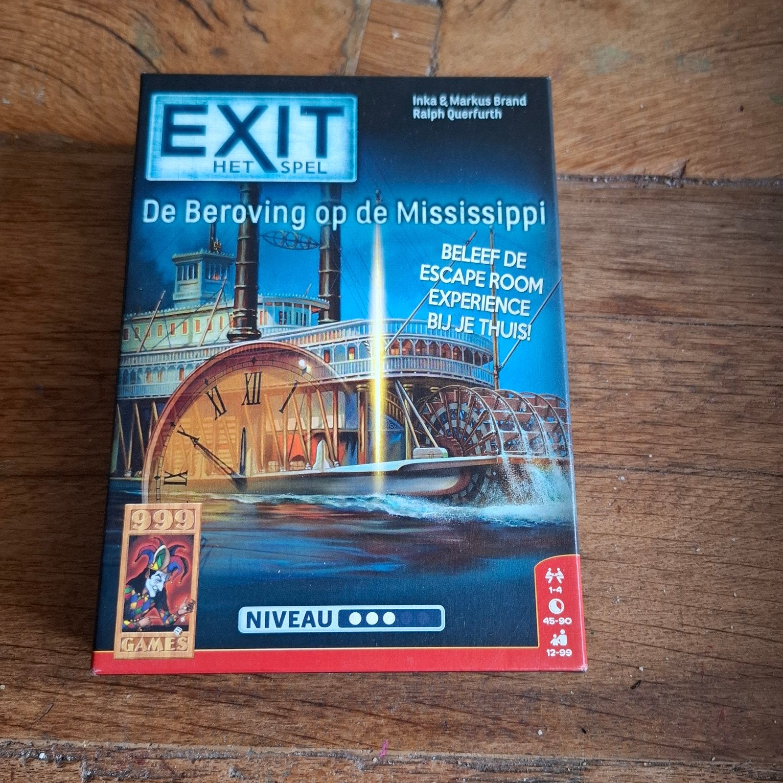EXIT Het Spel: De Beroving op de Mississippi, Een of twee spelers, Ophalen of Verzenden, Zo goed als nieuw, 999 Games