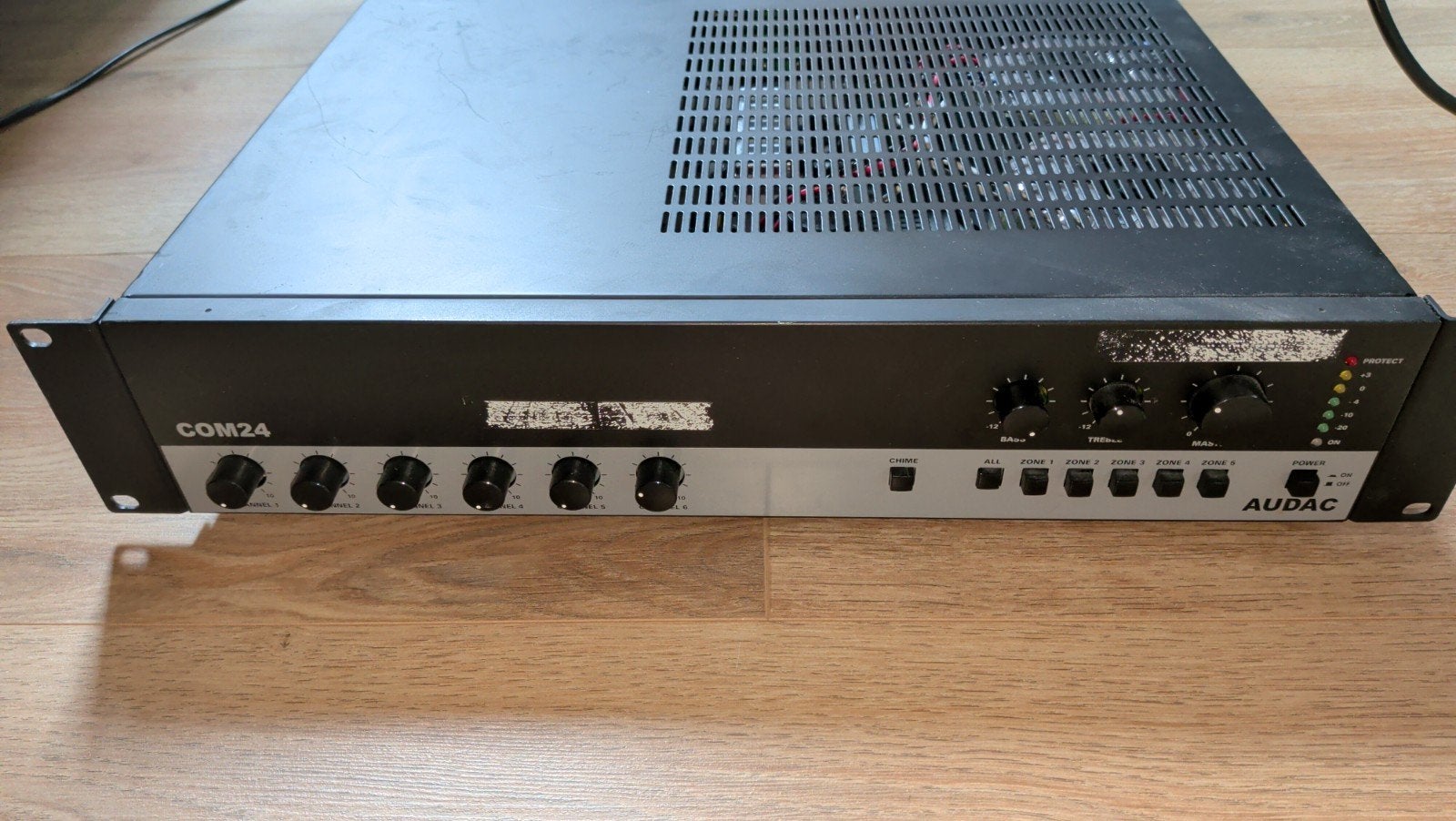 Audac COM24MK2 Versterker, Ophalen of Verzenden, Gebruikt, Minder dan 500 watt, P.A.