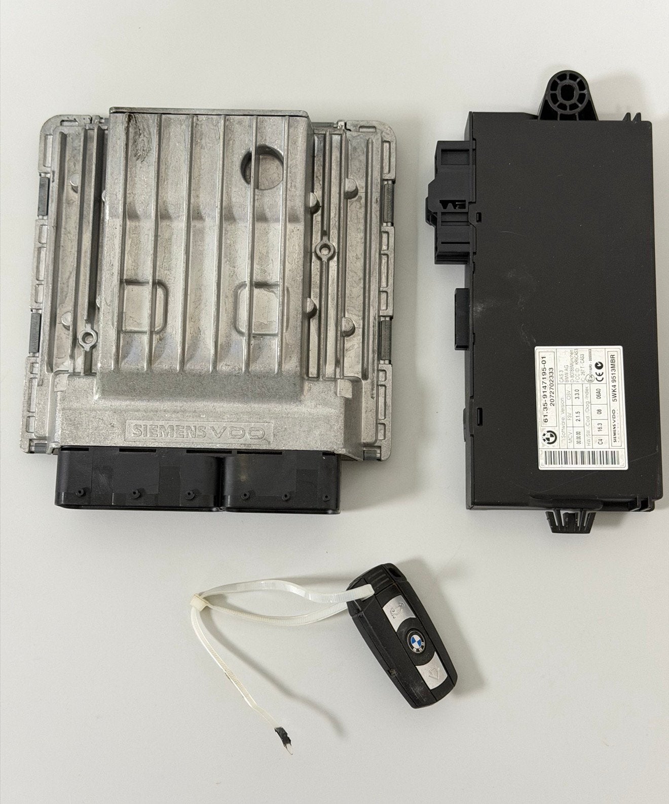 BMW 318i ECU pakket DME MSD80.2 CAS3 Sleutel 7583225 318, Ophalen of Verzenden, P, P, P