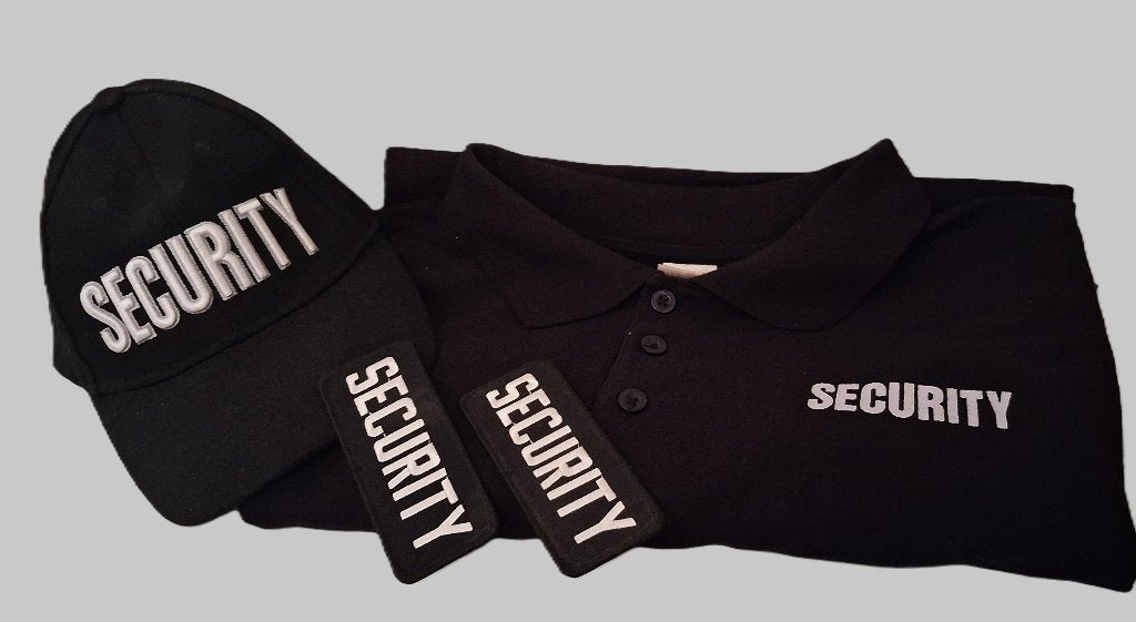 Security polo mt 56 en 1 pet 2 patches Beveiliger Bewaking, Ophalen of Verzenden, Zo goed als nieuw, Fostex