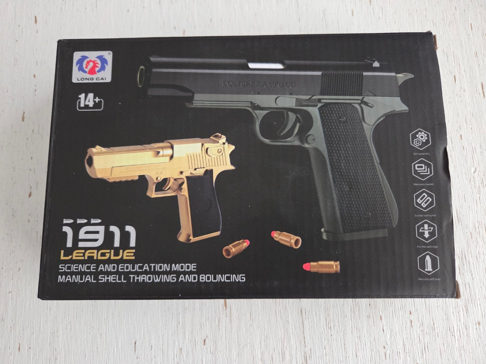 Long Cai 1911 League speelgoed pistool, Ophalen of Verzenden, Zo goed als nieuw