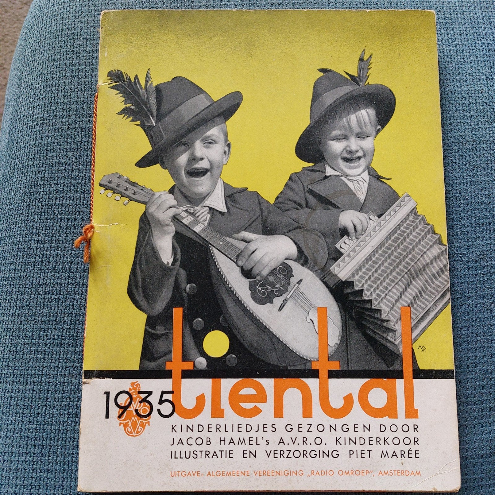 1935 Tiental Kinderliedjes AVRO Kinderkoor Piet Marée, Ophalen of Verzenden